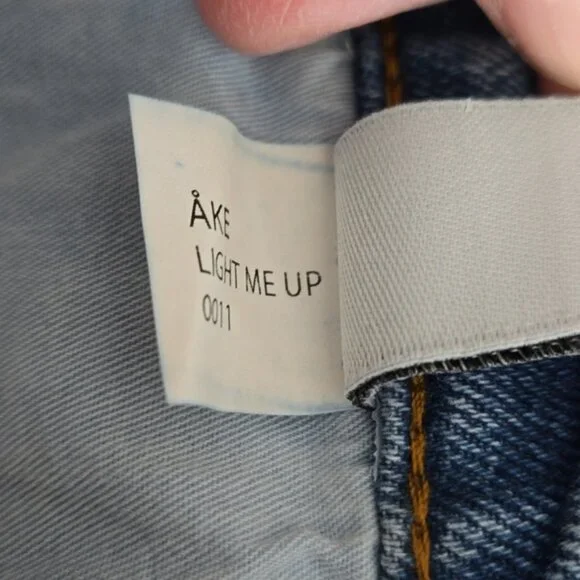 Amendi Rosie - Light Me Up High Rise Cotton Denim Stone Washed W32 L32 - Picture 11 of 16